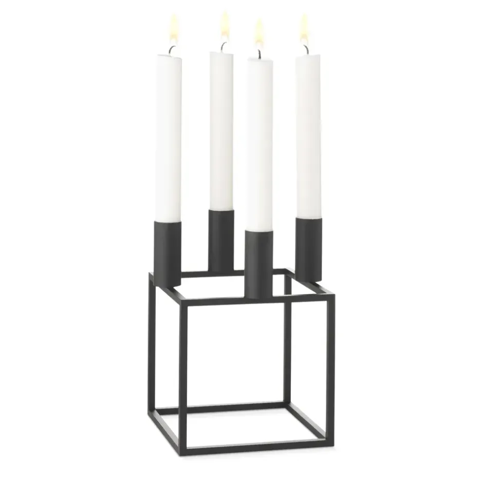 Kubus 4 ljusstake, svart
