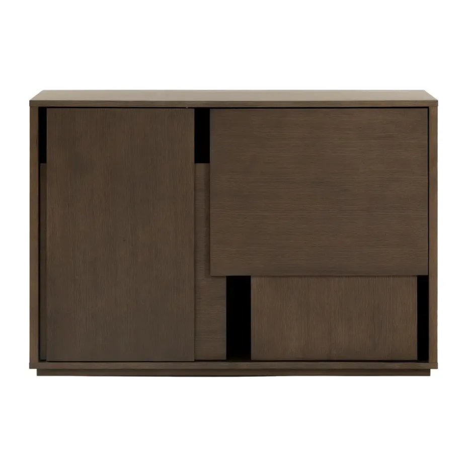 Layer sideboard, Mörk ek, 120x82 cm