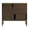 Layer sideboard, Mörk ek, 120x110, med ben