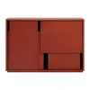 Layer sideboard, Red, 120x82 cm