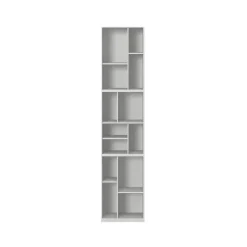 Loom bokhylla, new white 101 med 3 cm sockel