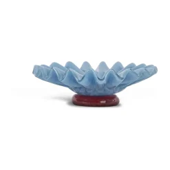 Lori skål M Ø18 cm, Ljusblå-vinröd