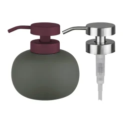 Lotus play tvålpump låg, inkl 2 pumphuvuden, Dark olive