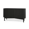 Loud long sideboard 146 cm, Black painted oak