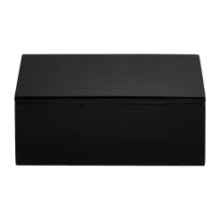 Lux lackad förvaringslåda 19x19x7 cm, Black