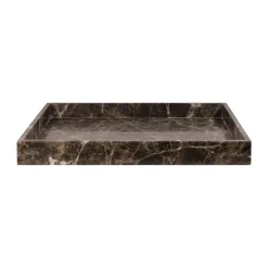 Marble dekorationsbricka large 30x40 cm, Brown