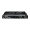 Marble dekorationsbricka large 30x40 cm, Black-grey
