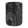 Marble tandborsthållare 10 cm, Svart-grå