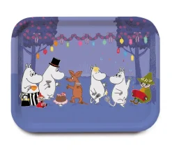 Moomin Dancing bricka, Blå