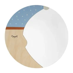 Moony spegel Ø40 cm, Nature moon