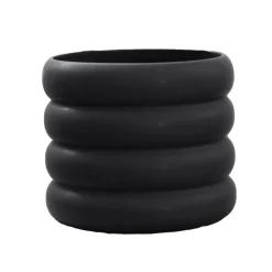 Mud kruka svart, Medium Ø14 cm