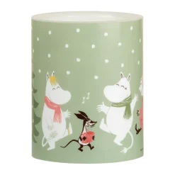 Mumin blockljus LED 12,5 cm, Festive spirits