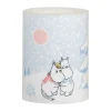 Mumin blockljus LED 10 cm, Let it snow