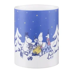 Mumin blockljus LED 12,5 cm, Starry night