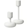 Nappula ljusstake set, Vit