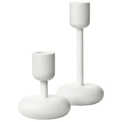 Nappula ljusstake set, Vit