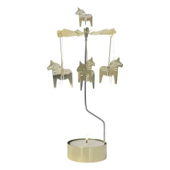 Änglaspel dalahäst stort 25 cm, Guld