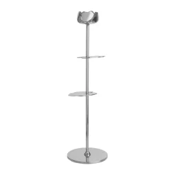 Ninfea Alta ljusstake 35 cm, Förnicklad mässing