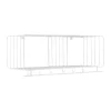 Nod hatthylla 90 cm, White
