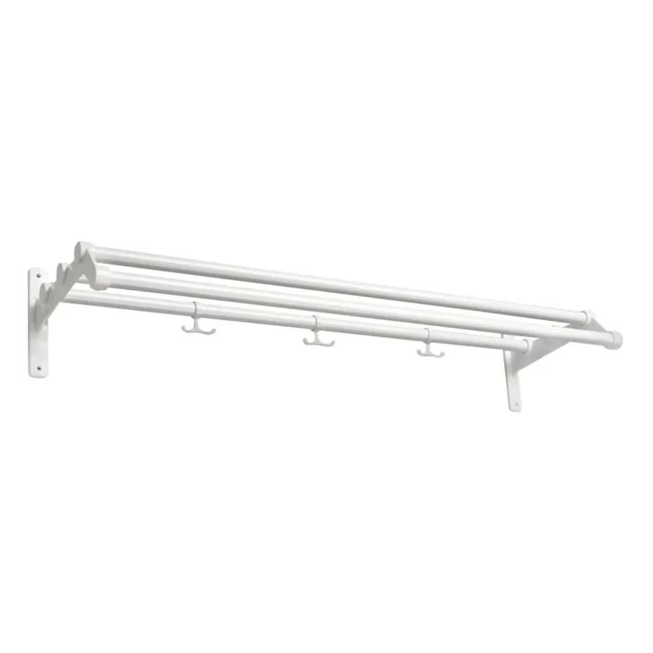 Nostalgi 291 hatthylla 100 cm, Vit-vit