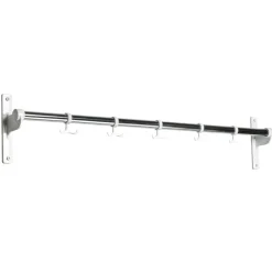 Nostalgi kroklist 100 cm, krom/vit