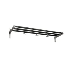 Nostalgi Sko- eller hatthylla, svart, aluminiumstativ