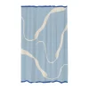 Nova Arte duschdraperi 150x200 cm, Light blue-off-white
