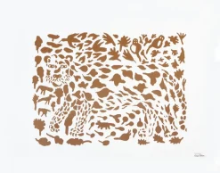 Oiva Toikka Cheetah poster brun, 50x70 cm