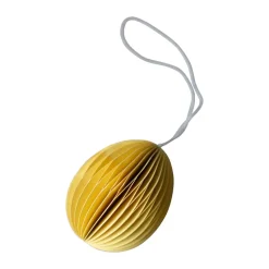 Ovoid påskhänge papper 7 cm, Yellow