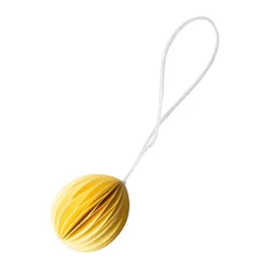 Ovoid påskhänge papper small 4 cm, Yellow