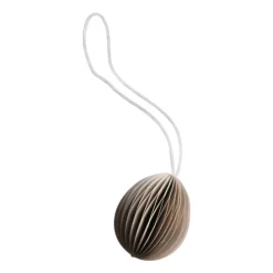 Ovoid påskhänge papper small 4 cm, Sand