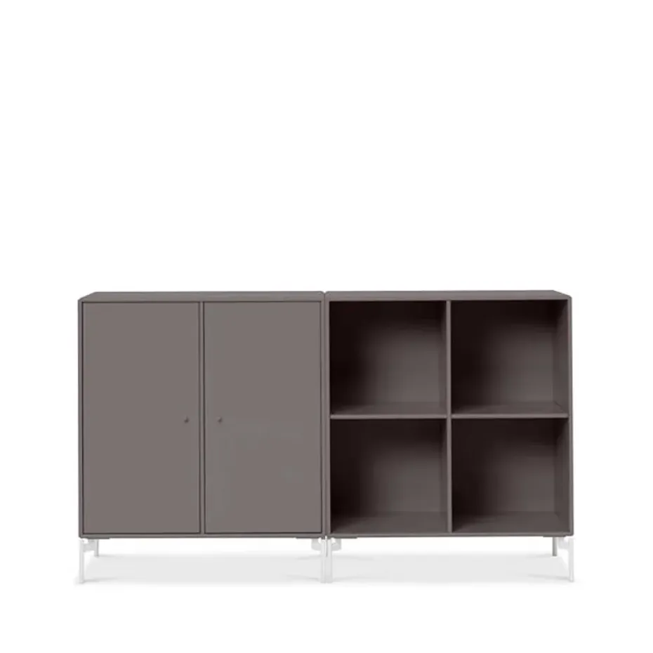 Pair sideboard, coffee 35, vitlackade ben