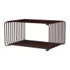 Panton Wire Half Height hylla 34,8x17,2x25,7 cm, Black red