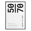 Paper Collective ram plexiglas-svart, 50x70 cm