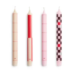 Pattern ljus mix 4-pack, Reds-bordeaux