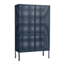 Perforated Cabinet skåp large, Steel blue