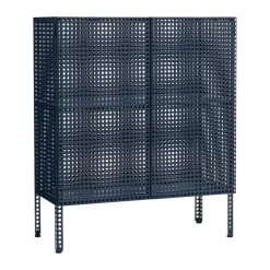 Perforated Cabinet skåp medium, Steel blue