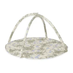 Plumbago satin quiltad babygym, Ø90 cm