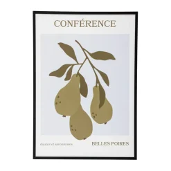 Poire poster med ram 52x72 cm, Poire-black pine