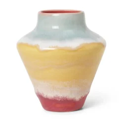 Poppery vas 12 cm, Pink-mint-gul