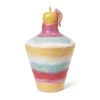 Poppery vas med äpple 32 cm, Pink-mint-gul