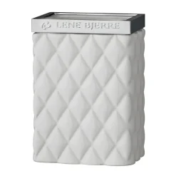Portia tandborstmugg, vit-silver