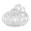 Pumpkin dekoration 8 cm, Clear