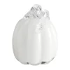 Pumpkin dekoration 14 cm, White