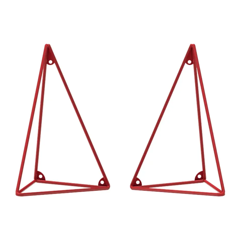 Pythagoras Brackets 2-pack, Red