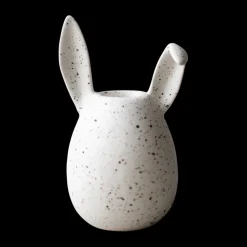 Rabbit ljusstake 13 cm, White dot