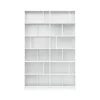 Read bokhylla, new white 101 med 7 cm sockel