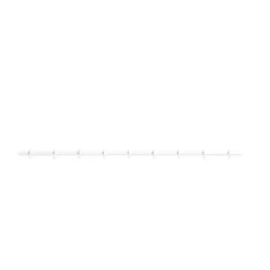 Relief kroklist large 123 cm, Vit