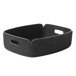 Restore tray förvaringskorg låg, Black melange (svart)