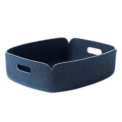 Restore tray förvaringskorg låg, Midnight blue (blå)